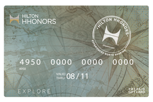 Hotel stays with Hilton Hotel Gift Cards