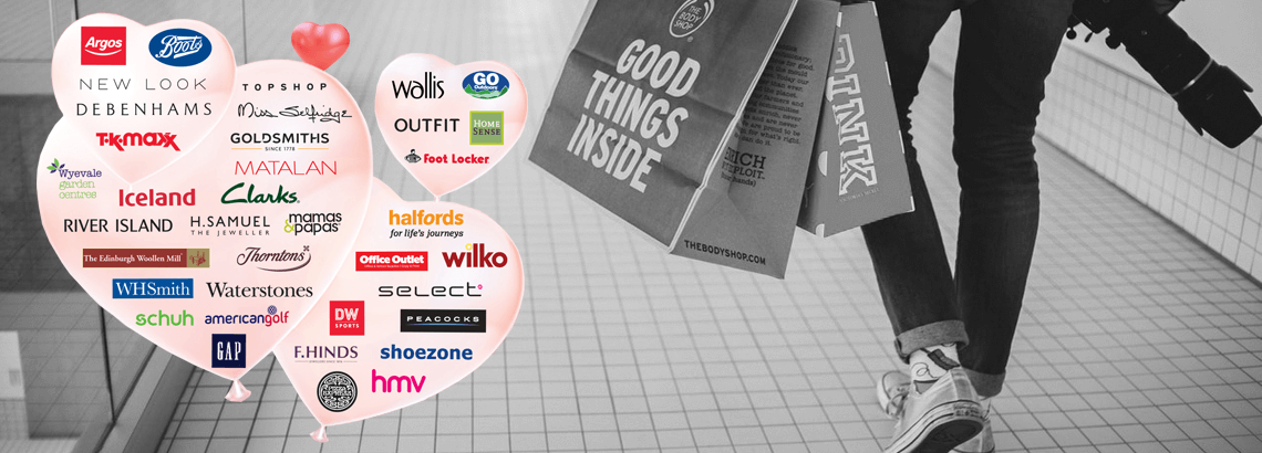 Love2shop Gift Vouchers accepting retailers