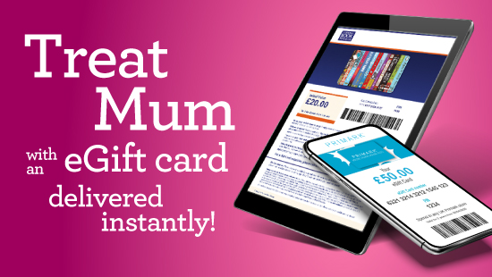 Last minute eGift Cards for Mothers day