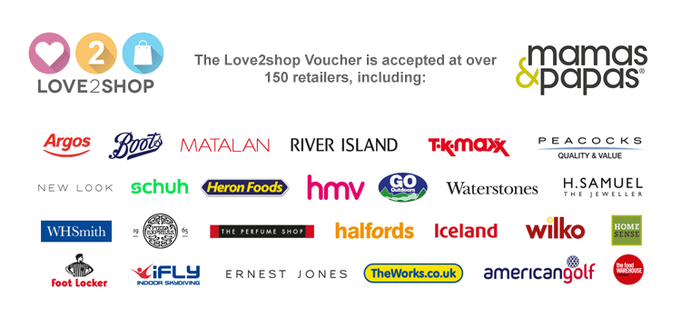 Mamas & Papas Gift Vouchers Powered By Love2shop